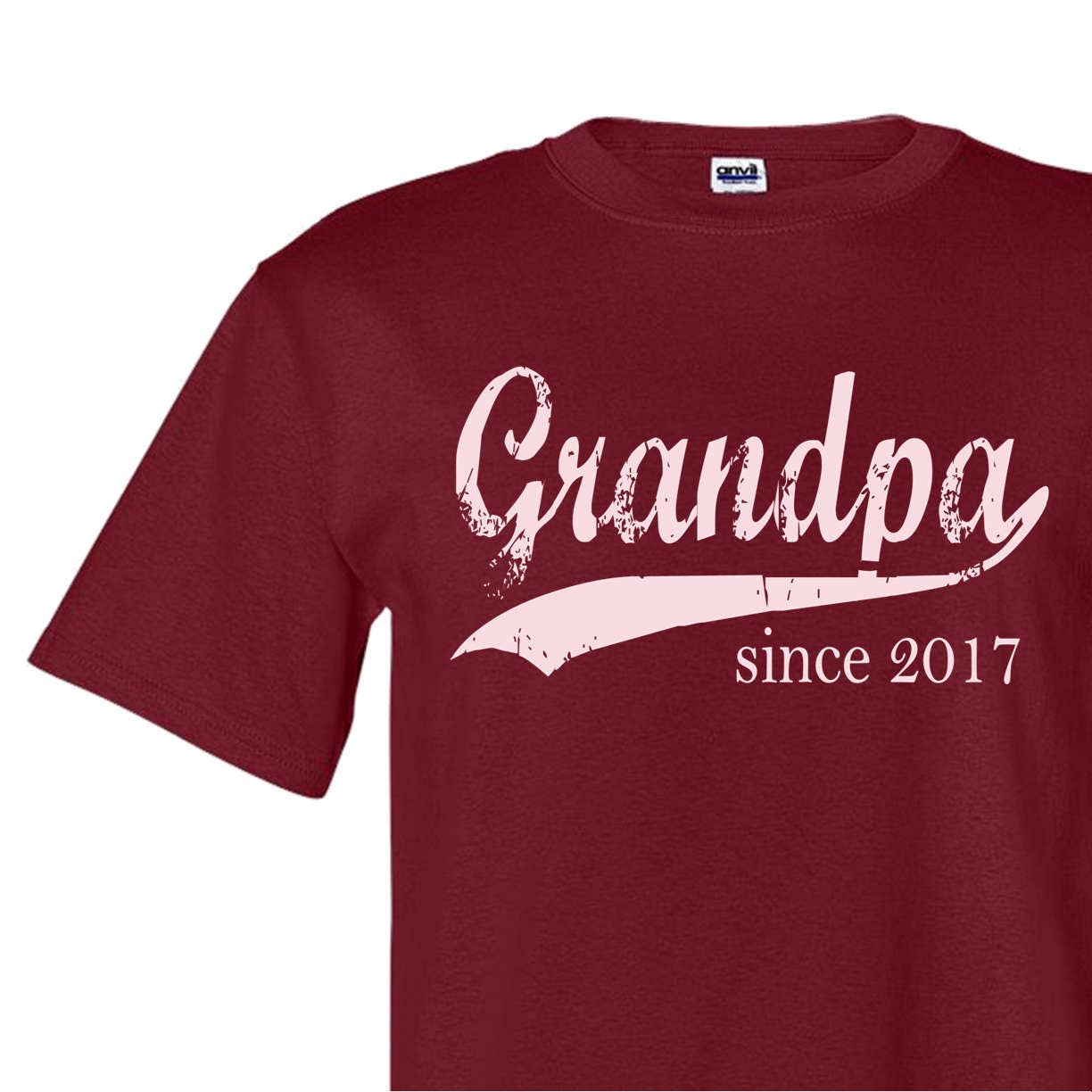 Download Grandpa since ANY year personalized mens tee Father's Day