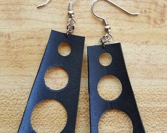Recycled Bicycle Tire Tube Earrings