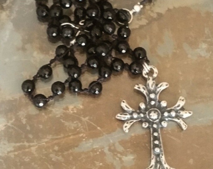 Cross Necklace, Silver Cross Necklace, Silver Cross Pendant, Silver Cross Pendant Necklace, Silver Cross, Cross Pendant