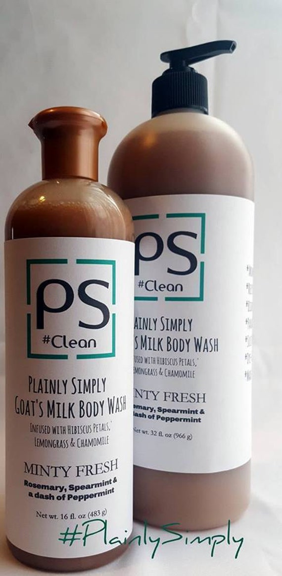 Goats Milk Liquid Hand Soap Body Wash 16 oz 32 oz pump