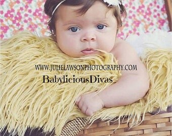 SALE Mini White Baby Headbands, Newborn Headband, Newborn Baby Headband, Infant Headband, Baby Headband, Headbands Baby, White Baby Headband