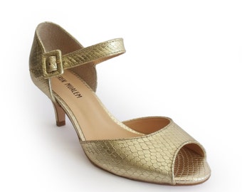 Wedding gold peep toe shoes, Women's shoes sale, Black friday 50% off, Peep toe shoes, Gold pumps, peep toe heels, Toe heel, Leather shoes