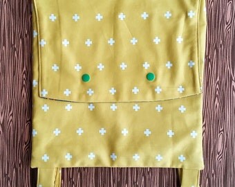 Small toddler backpack, fully lined, with adjustable straps. Handmade.
