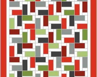 Twirl 2 quilt pattern - easy layer cake quilt - full sized quilt pattern - modern quilt pattern - downloadable pdf pattern