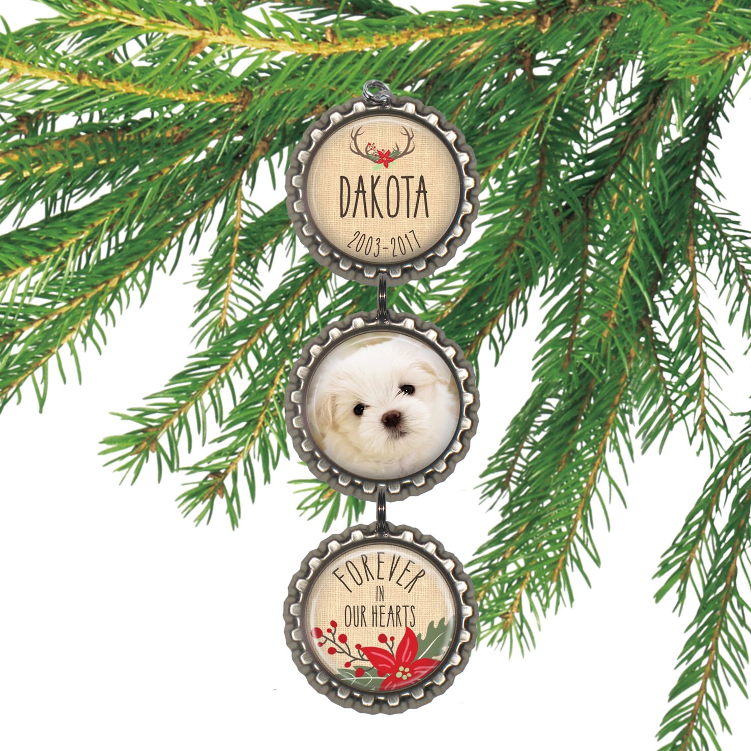 pet memorial christmas ornament pet photo by pet memorial christmas ornament pet photo by