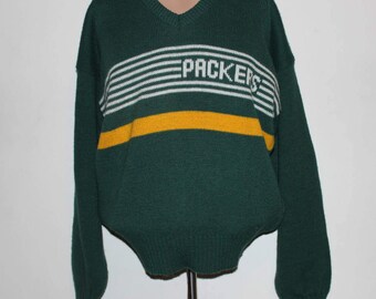 Vintage Green Bay Packers Cliff Engle NFL Sweater L