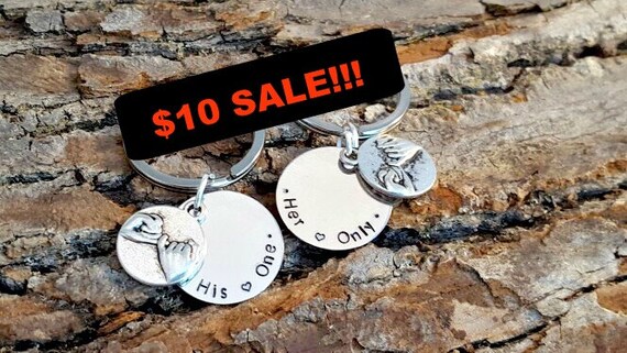 SALE His One Her Only Pinky Promise Key by SouthernComfortZone