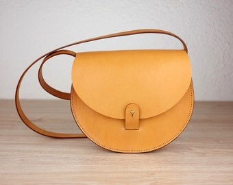 Woman's Leather Purse, Sol Saddlebag, Handmade Crossbody Bag, Brown Purse, Vintage Leather bag, Vegetable Tanned Leather Bag, Shoulder Bag