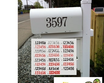 Mailbox Numbers, Mailbox Address Decal, Mailbox Decals, Mailbox Number Decal, Mailbox Address Decal