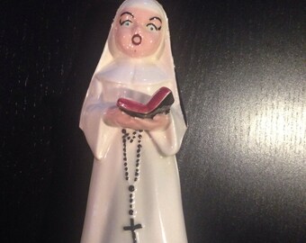 Vintage Singing Nun Ceramic Figure