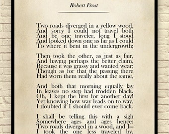 robert frost  etsy