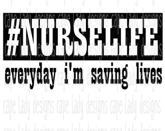 Nurse gift, nurse svg, nurse gifts, (svg, png, dxf, eps) files for crafters, silhouette cameo, cricut, cutting files, digital designs, gift