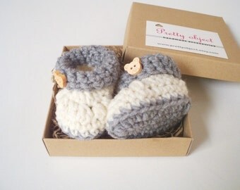 PREGNANCY REVEAL to family Baby announcement Pregnancy reveal to grandparents gift Baby Booties box Gender reveal New Baby shower gift