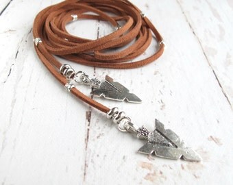 Leather Wrap Necklace-Leather Wrap Choker-Boho Leather Choker-Leather Necklaces for Women-Leather Choker-Leather Jewelry-Wrap Around Choker