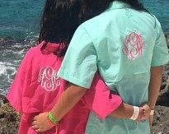 Monogrammed KIDS Fishing Shirts