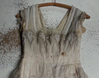 Antique Jugendstil wedding dress 1917 gown