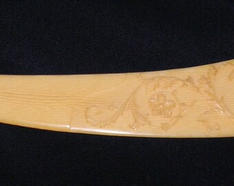 Vintage Carved Celluloid Letter Opener Angels Cheribs Design Ornately Carved-1930's- SALE ITEM
