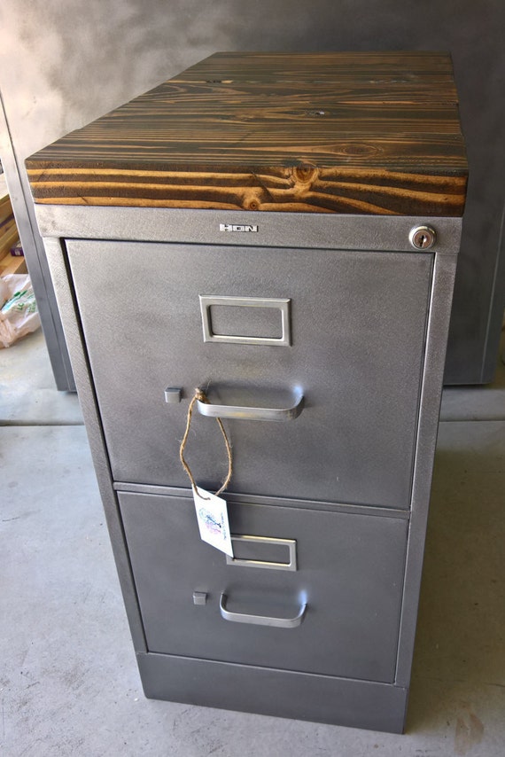 Refinished 2 drawer Legal size Metal Filing by TheRusticForest