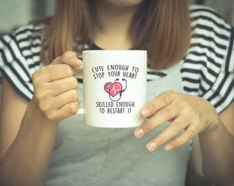 Nurse Mug - Nurse Gift - Cardiologist Mug - Nurse Graduation - Registered Nurse - Doctor Gift - Funny Coffee Mugs - RN Nurse - Nurse Present