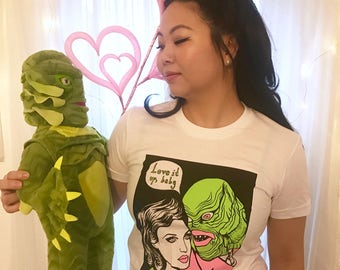 Creature from the Black Lagoon romance shirt - womens