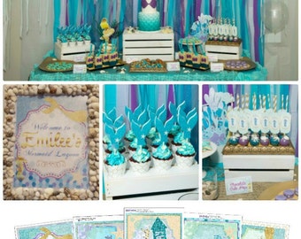 85% OFF | Mermaid Party Printable | Under the Sea Party Mermaid Birthday | Under the Sea Printable | Decorations | Epic Parties by REVO