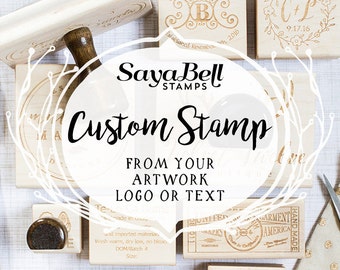 Custom Stamp for Business, Personal or Weddings, Custom Rubber Stamp with your Logo, Invitation or Save the Date, Business Stamp