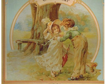 Children pop up book 1986 GP Rondes et Rimes - reproduction of an antique revolving picture book by Ernest Nister - French 80s vintage