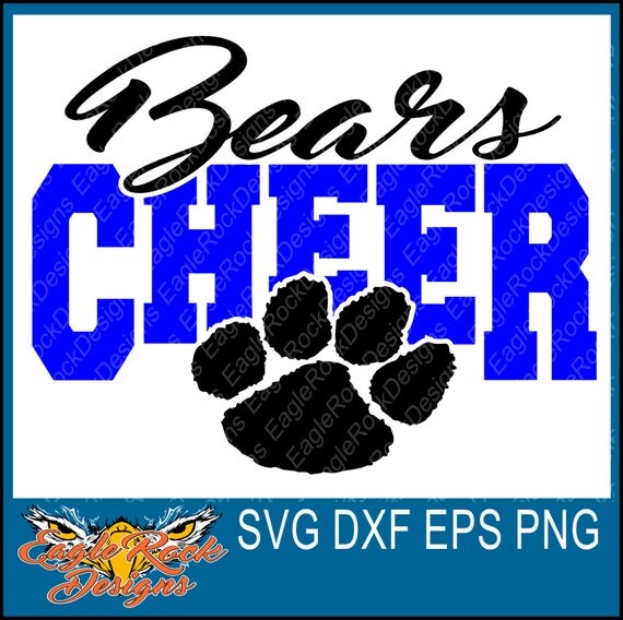 Items similar to Bears Cheer With Paw SVG, DXF, EPS, Png Digital Cut