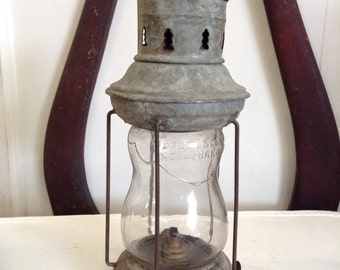 1900s Oil Lamp, Tin, Persky & Co.