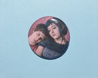 Ramona Flowers and Scott Pilgrim Glitter Brooch