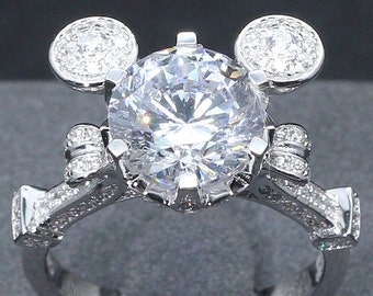 3 Carat Cinderella Mashup Pumpkin Carriage Fairy Tale Wedding Engagement Promise Wedding Ring Once Upon A Time