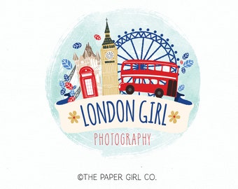 London Scene Logo Big Ben Photography Travel Agent Premade Vacation London Scene Logo Big Ben Photography Travel Agent Premade Vacation
