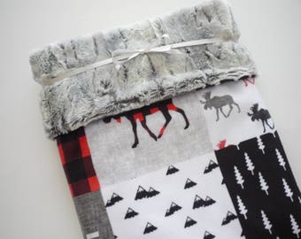Baby Boy Blanket...minky baby blanket...deer baby blanket...crib blanket...stroller blanket...toddler blanket...nursery bedding...baby gift