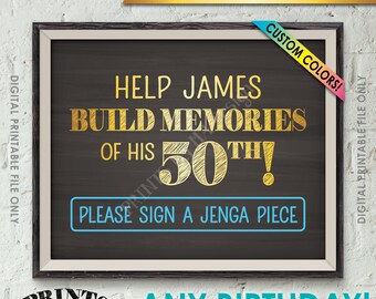 Jenga guest book | Etsy