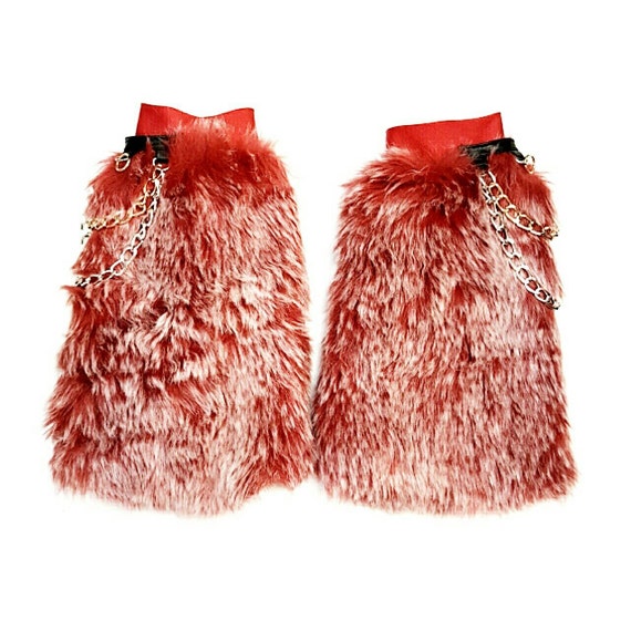 Girls Leg Warmers Faux Fur Leg Warmers Trendy Leg Warmers