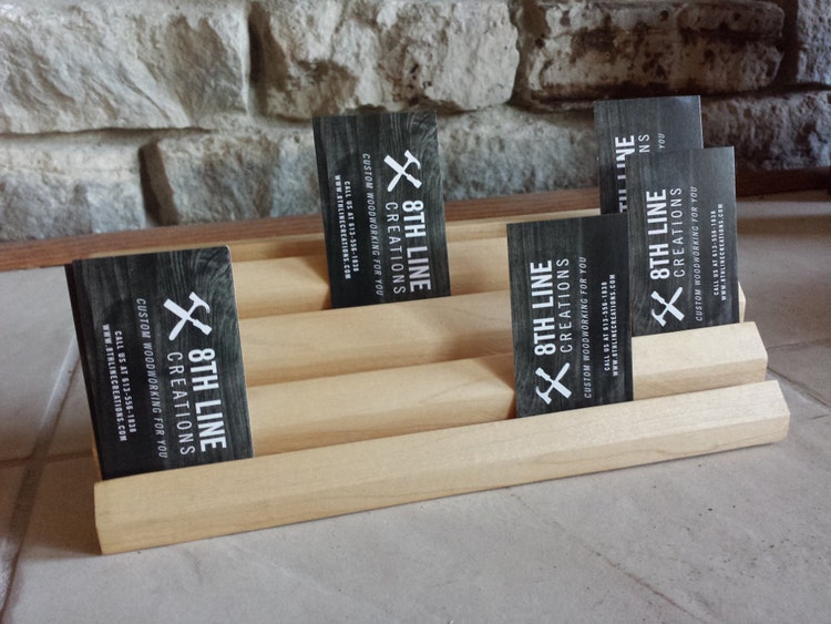 Multiple Business Card Holder Card Display by 8thLineCreations