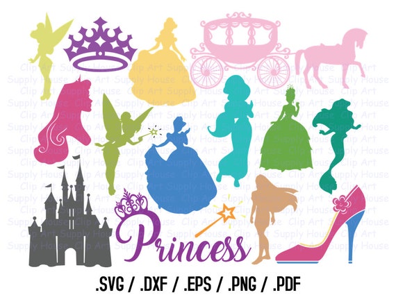 Princess SVG Clipart Cricut Clipart Design File Princess