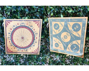 Vintage Cork DartBoard Vintage Dartboard Vintage Games Vintage Square Dartboard Vintage Dartboard