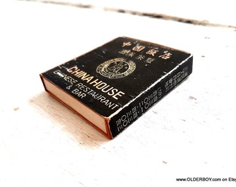 Vtg China House Restaurant in Tokyo Japan matchbox Japanese matches box without matches matchbox match box matches box vtg A0/670