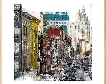 New York Cityscape, New York City, Modern Cityscape, Urban Art, Modern Art, Wall Art, Painting, New York City, Architecture