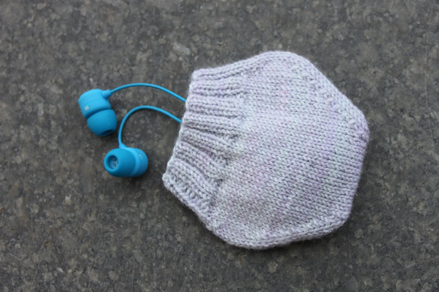 Knitting Pattern Kniited Headphone Bag Earphone Knit