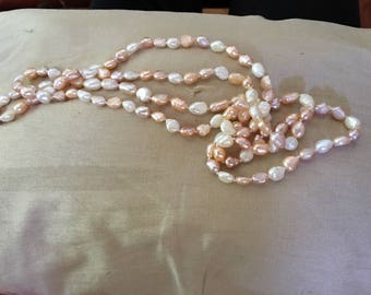 42 inches multi colored authentic pearls