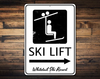 Ski lift sign | Etsy