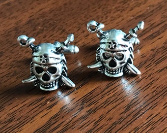Silver Skull Cufflinks, skull cufflinks, pirate cufflinks, skull and bones, skull and bones jewellery, punk, skull and boness cufflinks,goth