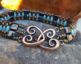 Southwestern Lentil Bead Bracelet