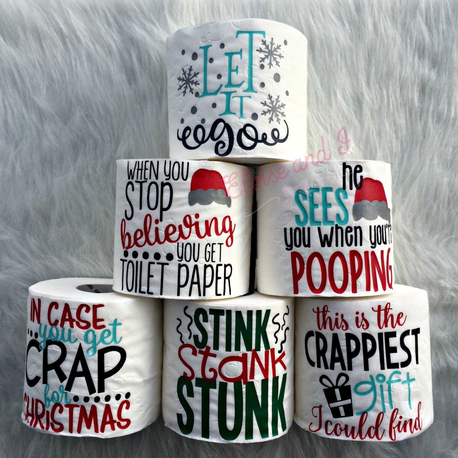 Christmas toilet paper funny christmas gifts white elephant