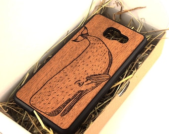 Real Wood Mahogany Samsung Galaxy A3/A5/A7 (2015/2016/2017) case | Galaxy A3 A5 A7 wooden case