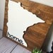 Rustic Home Sign Rustic Wall Decor Minnesota Wall Art