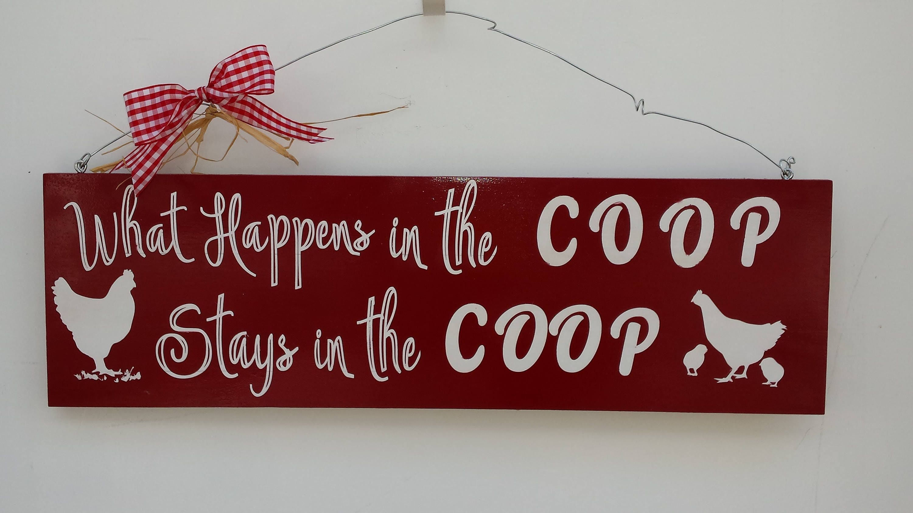 Chicken Coop Sign Chicken Coop Accessory Decorative Sign