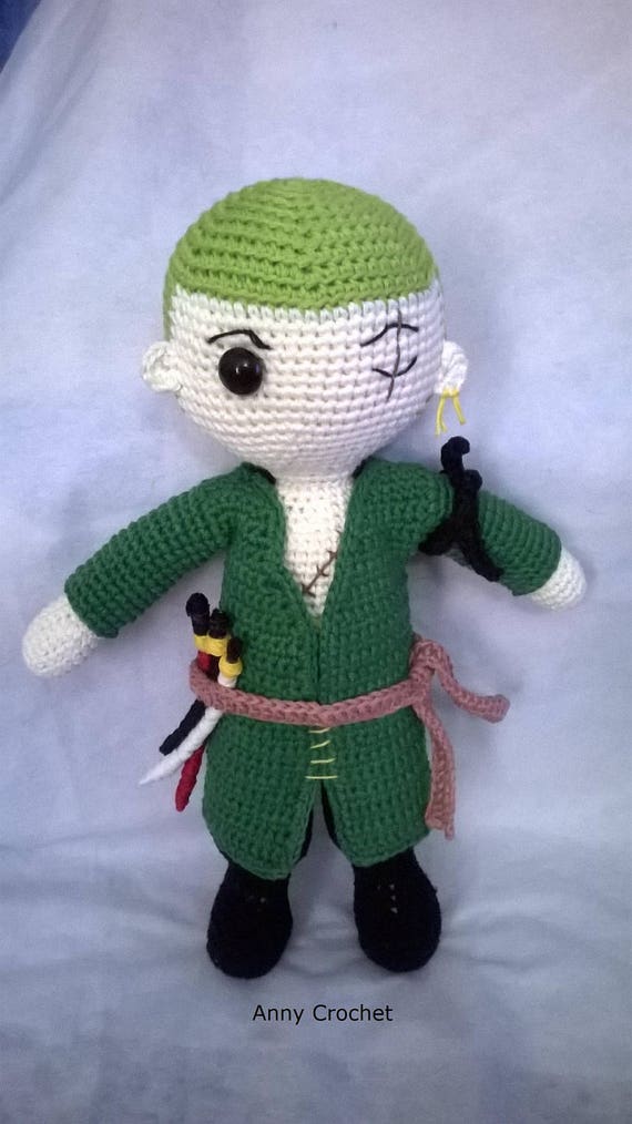 One piece Roronoa Zoro crochet pattern